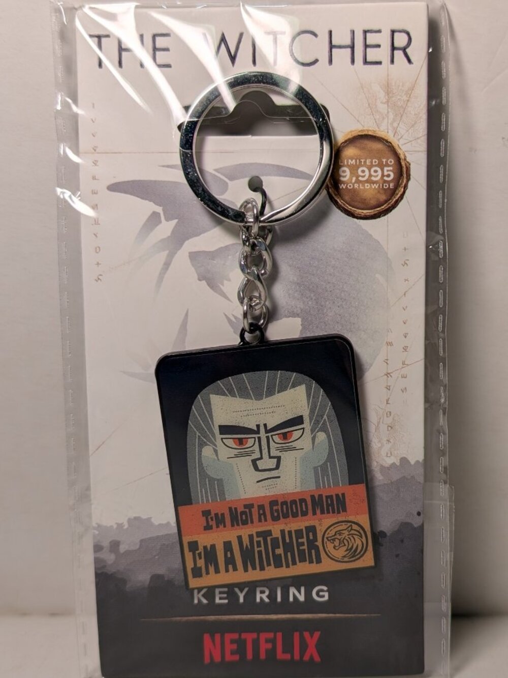 The Witcher And Roach Limited Edition Keychain Official Netflix Metal Keyring